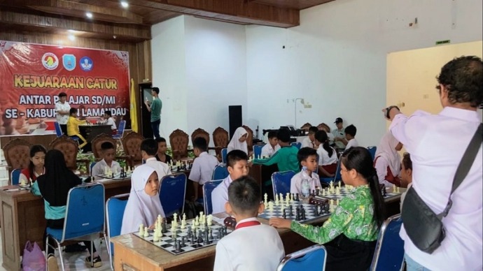 冠军送省，初级象棋锦标赛8个分区39人参加